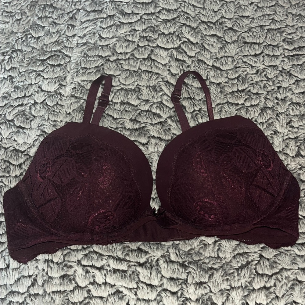 Aerie Deep Burgundy Lace Bra